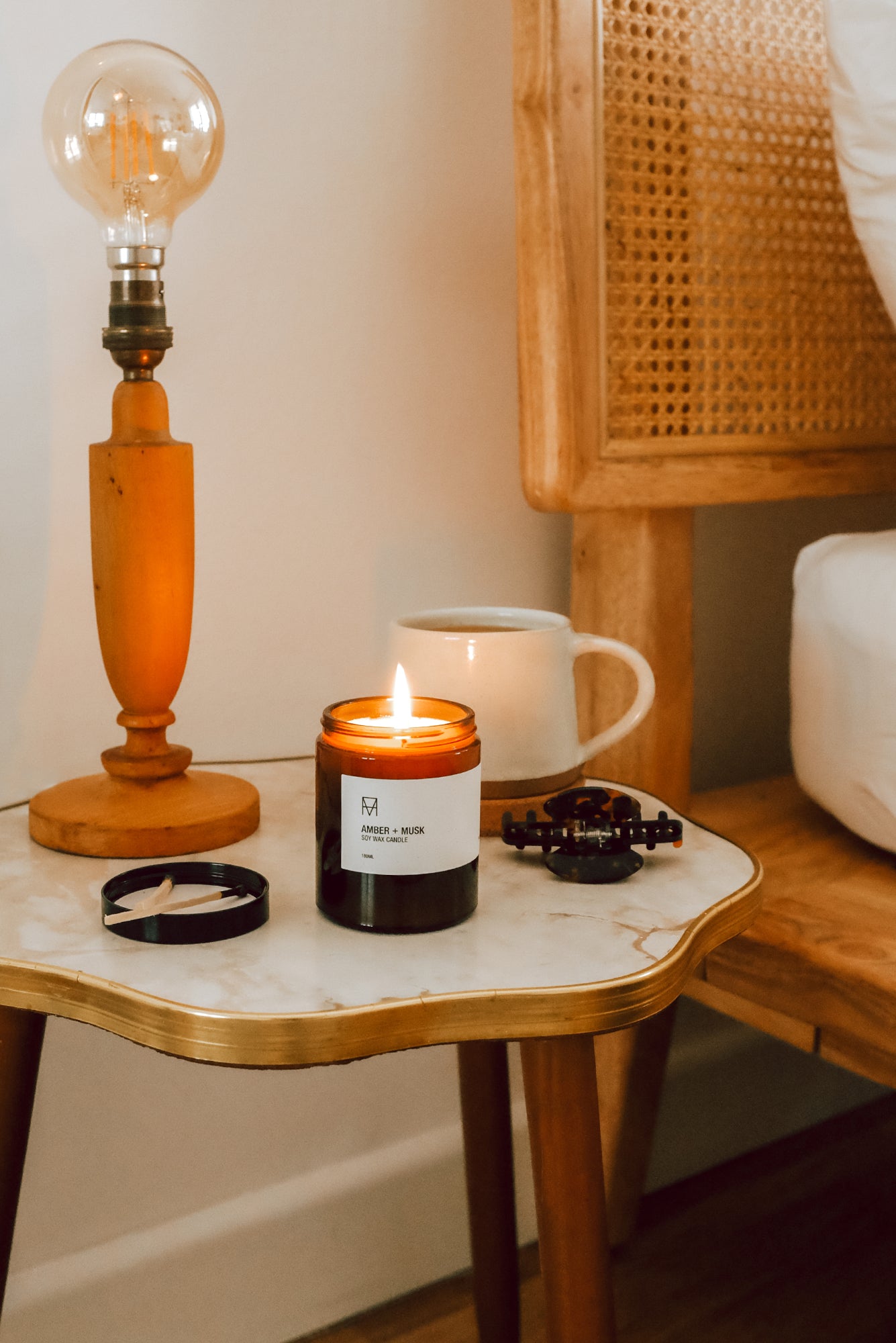 Amber + Musk Soy Wax Candle